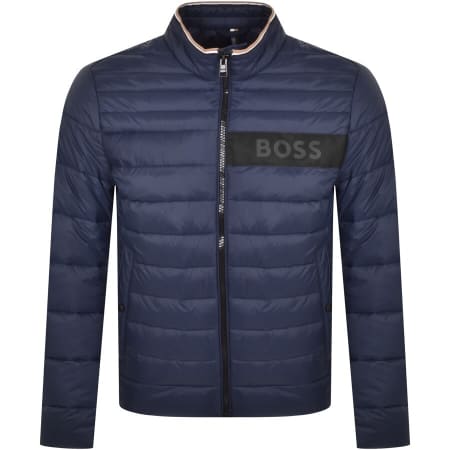 BOSS P Olson Padded Shirt Jacket Navy | Mainline Menswear